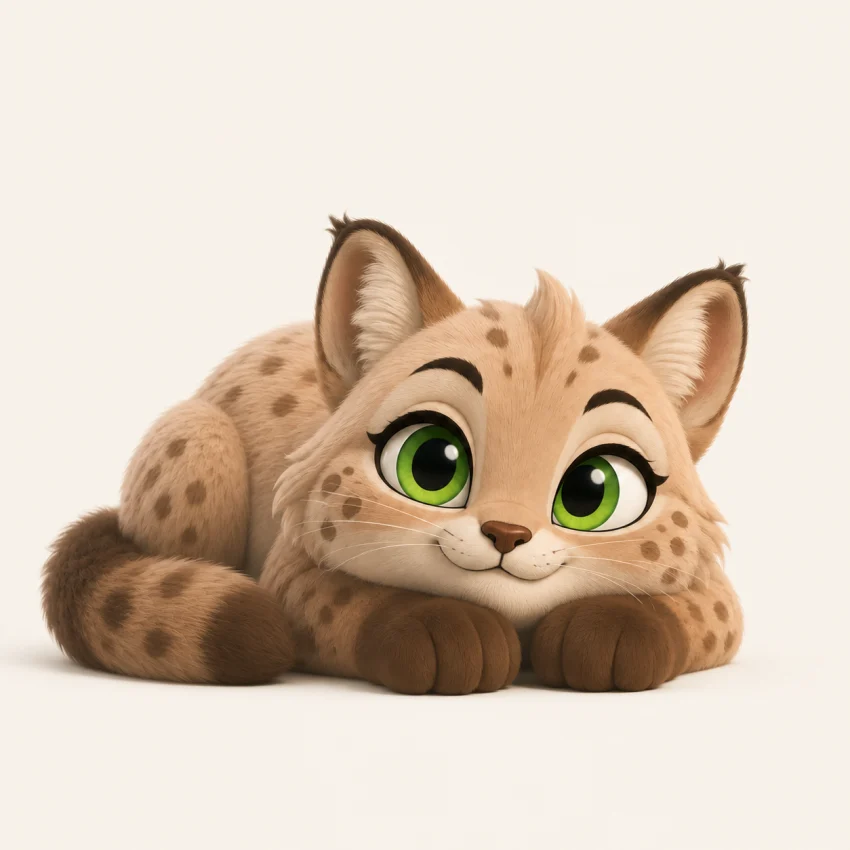 Akti, your cheerful lynx companion